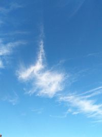 Low angle view of blue sky