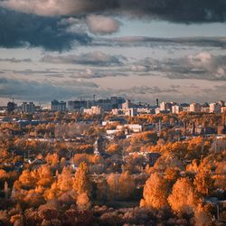 Cityscape against sky