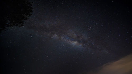 Low angle view of stars in sky