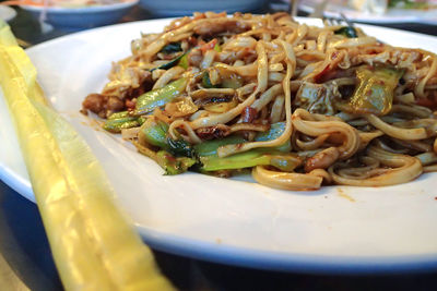 Close-up of food in plate