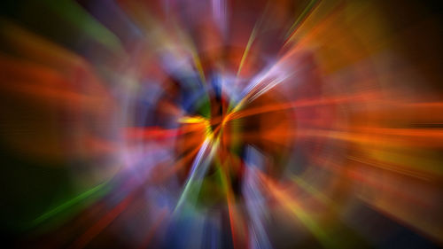 Light trails at night