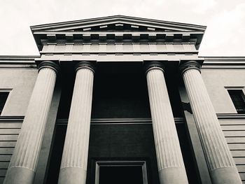 Low angle view of historic building against sky