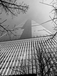 Low angle view of one world trade center in new york