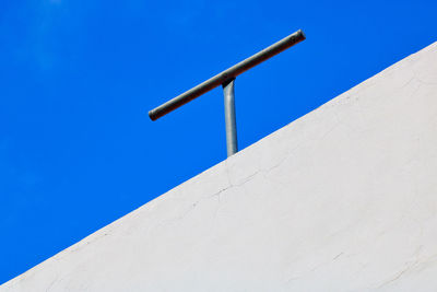 Low angle view of roof against clear sky