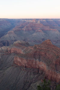 Aerial view of mountain range