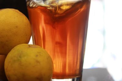 Close-up of orange juice