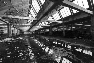 Interior of abandoned factory