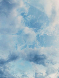 Low angle view of clouds in sky