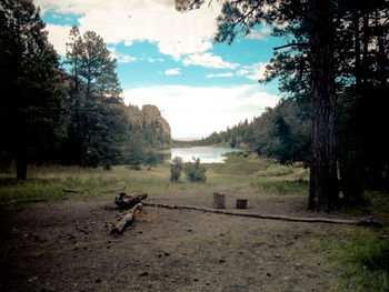 Scenic view of landscape against sky