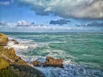 Scenic view of sea against sky