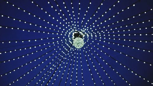 Low angle view of chandelier