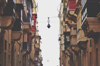 Low angle view of buildings against sky