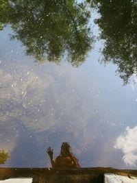 High angle view of a lake