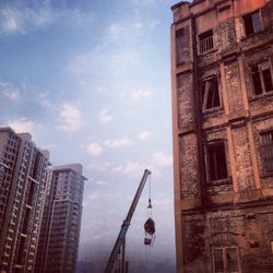 Low angle view of building against sky