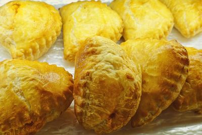 Close-up of pastries at bakery