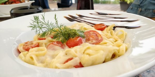 Close-up of food in plate