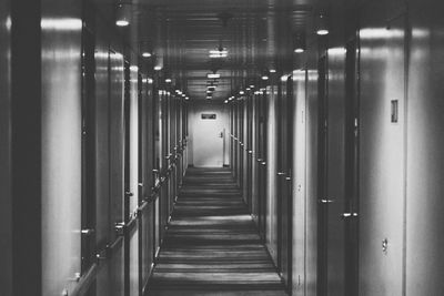 Empty corridor of building