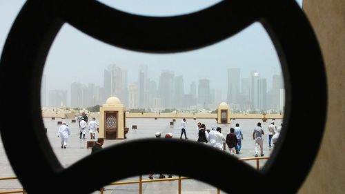 View of city skyline