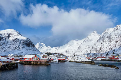 A village on lofoten islands, norway