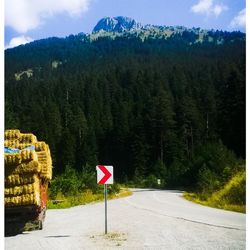 Road passing through mountains