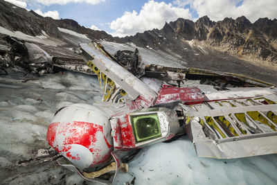 Military airplane crash, bomber glacier, talkeetna mountains, alaska