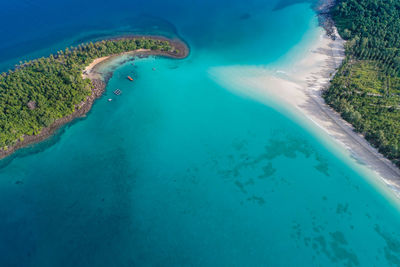 High angle view of swimming pool