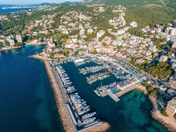 Aerial view of the capital of mallorca - palma de mallorca in spain.