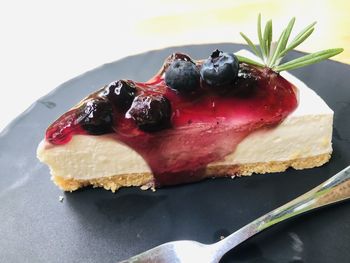 Close-up of cake on plate