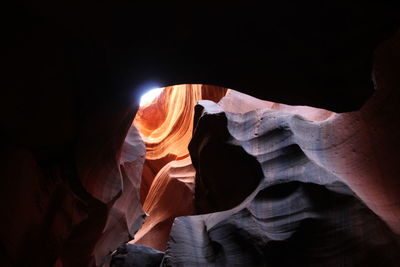 Rock formations in cave