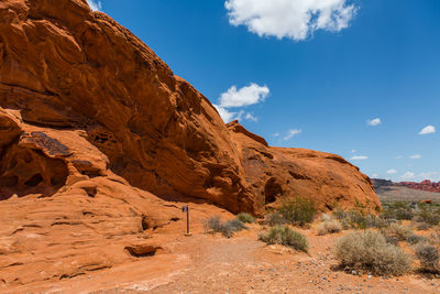 Scenic view of rocky mountains against sky