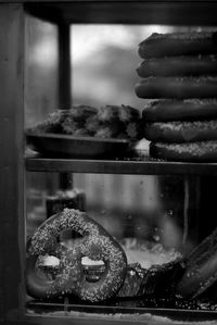 Close-up of ice cream in store