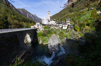 Church from the ticinese village lavertazzo, switzerland.