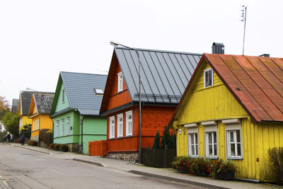 Old village wooden house in trakai, lithuania.