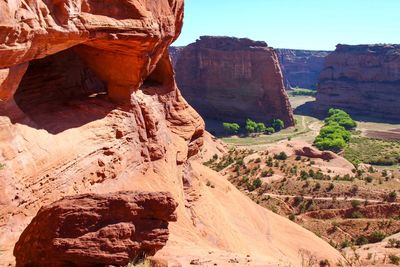 Panoramic view of rock formations