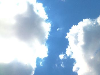 Low angle view of cloudy sky