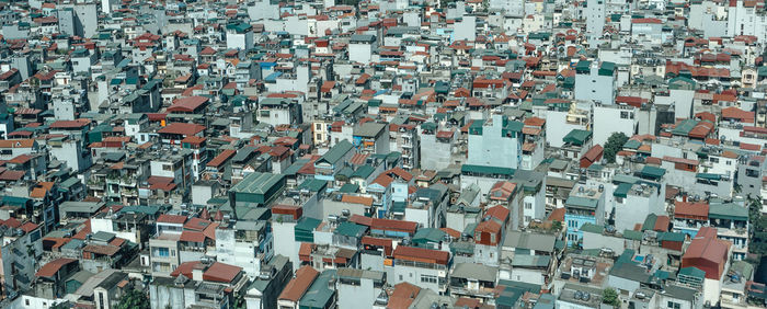 High angle view of cityscape