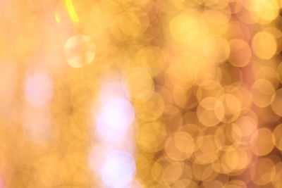Defocused image of illuminated lights