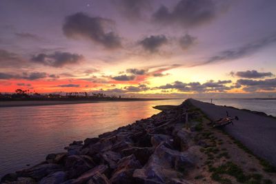 Chasing sunsets at hospitality point in mission bay between belmont park and ocean beach.  