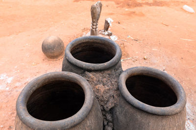 Close-up of rusty pipe