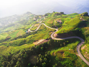 Scenic view of green landscape