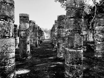 View of old ruins against sky