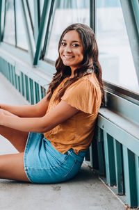 Portrait of a smiling young woman