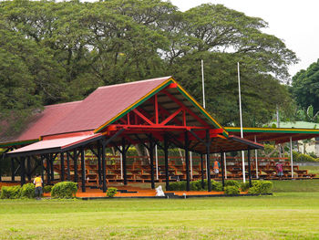 Exterior of built structure against sky