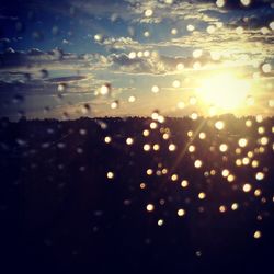 Full frame shot of sky at sunset