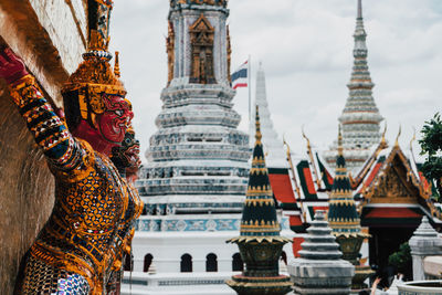 Low angle view of temple