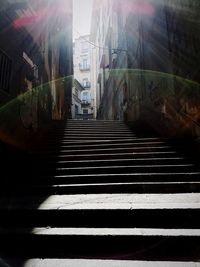 Staircase in city