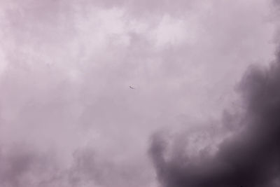 Low angle view of cloudy sky