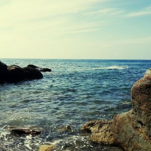 Scenic view of sea against sky