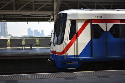 Train at railroad station