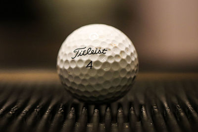 Close-up of ball on table